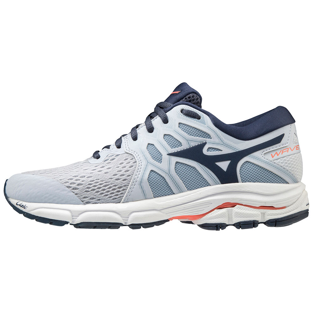 Mizuno Women's Wave Equate 4 Running Shoes Indigo/Coral (J1GD204825-WHZ)